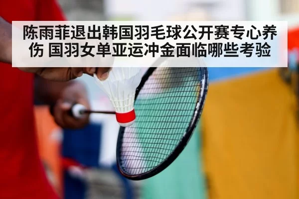 陈雨菲退出韩国羽毛球公开赛专心养伤 国羽女单亚运冲金面临哪些考验